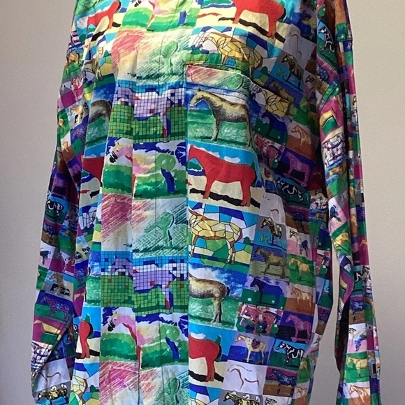 Colorful Graphic Long Sleeve Shirt